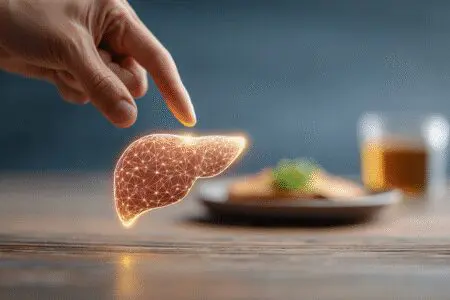 Roka ki polaga zaščitno tableto na jetra kot vodnik za kako jemati Liverin Forte