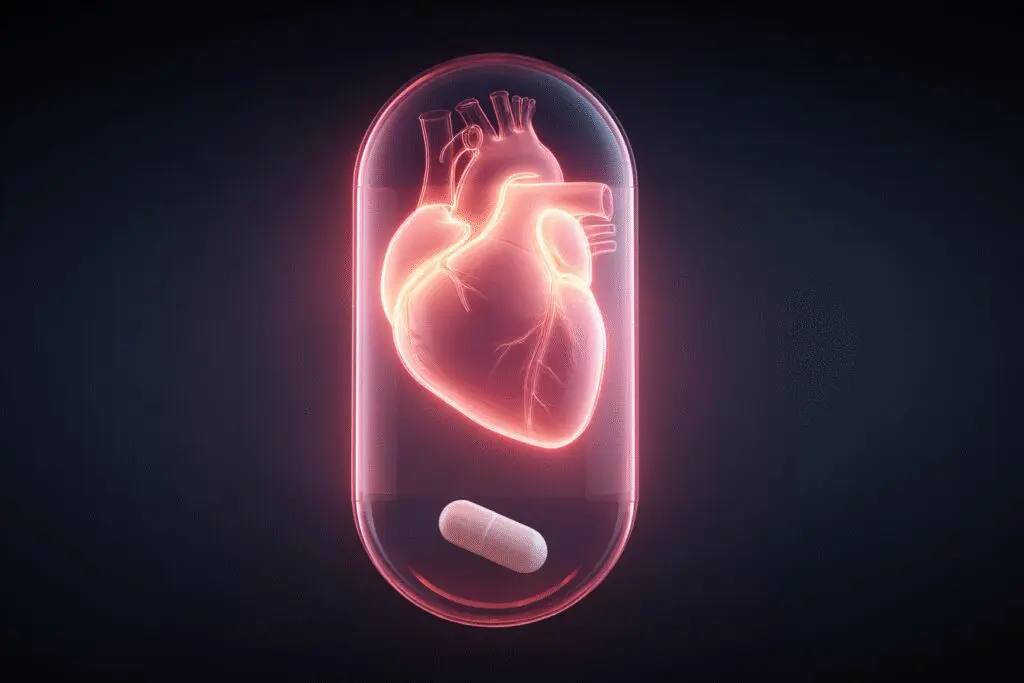 Tableta ki ustvarja zaščitni ščit okoli srca ponazarja kako jemati Aspirin Protect