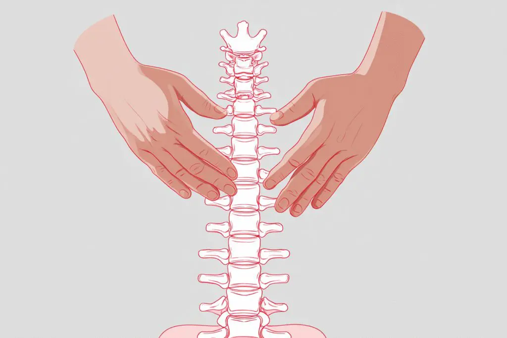 Terapevtske roke ki pomagajo pri umiku hernije diska ponazarjajo kako pozdraviti hernijo diska brez operacije