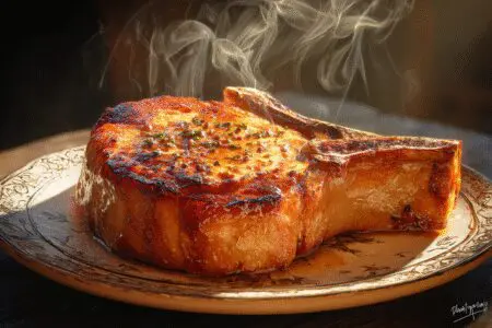 Popolno pečen in sočen svinjski kotlet kar kaže kako speči mehke kotlete