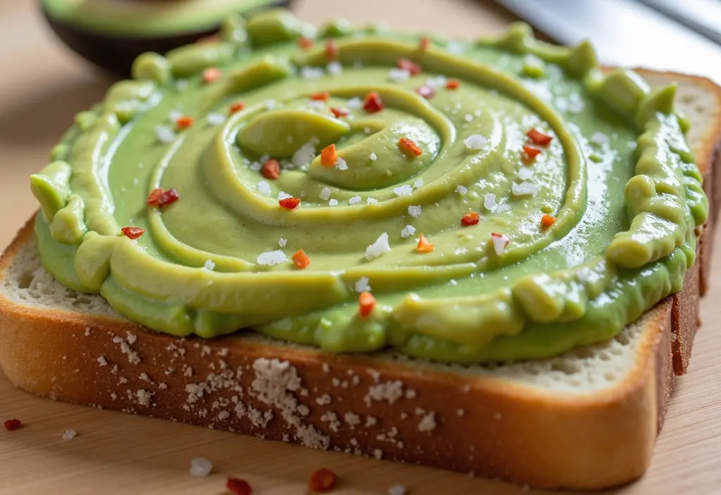 fotografija ki prikazuje kako jesti avokado na priljubljen način kot avokado toast