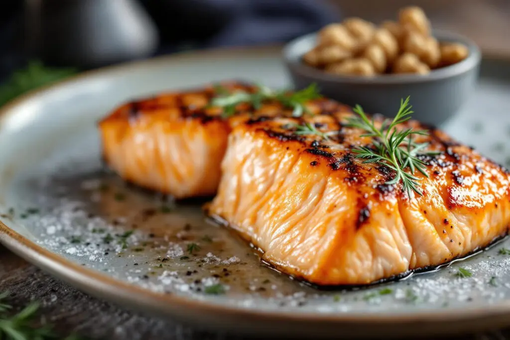 obrok z lososom in orehi ki vsebuje zdrave maščobe in lahko pomaga kako zmanjšati psa v krvi obrok z lososom in orehi ki vsebuje zdrave maščobe in lahko pomaga kako zmanjšati psa v krvi
