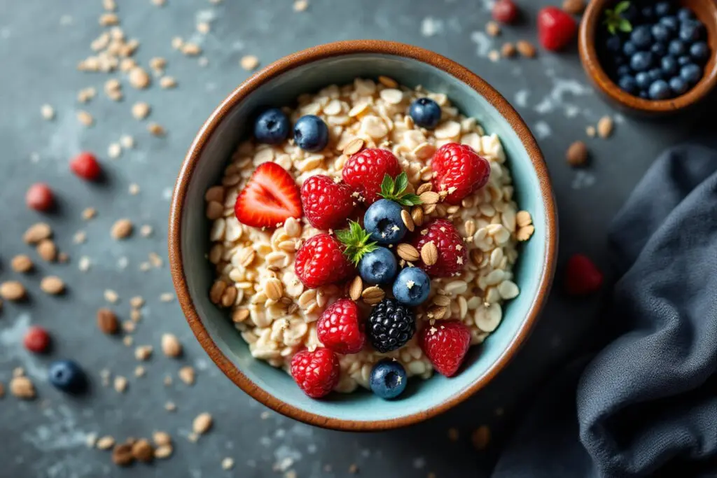 skleda ovsenih kosmičev z jagodičevjem ki je bogata z vlakninami in pomaga pri tem kako znižati bilirubin skleda ovsenih kosmičev z jagodičevjem ki je bogata z vlakninami in pomaga pri tem kako znižati bilirubin