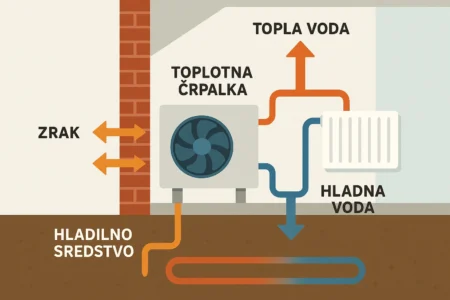 kako deluje toplotna črpalka