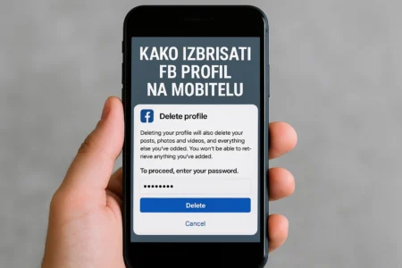 kako izbrisati fb profil na mobitelu