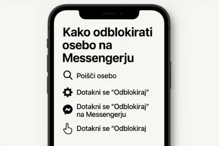 kako odblokirati osebo na messengerju