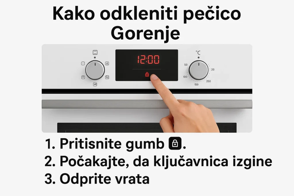 Vodič: Kako Odkleniti Pečico Gorenje | Hitri Nasveti kako odkleniti pečico gorenje