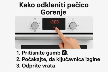 kako odkleniti pečico gorenje