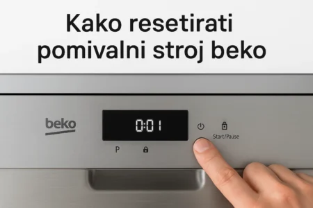 kako resetirati pomivalni stroj beko