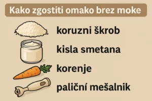 kako zgostiti omako brez moke kako zgostiti omako brez moke