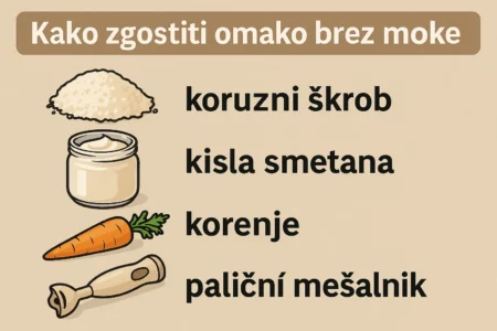 kako zgostiti omako brez moke kako zgostiti omako brez moke